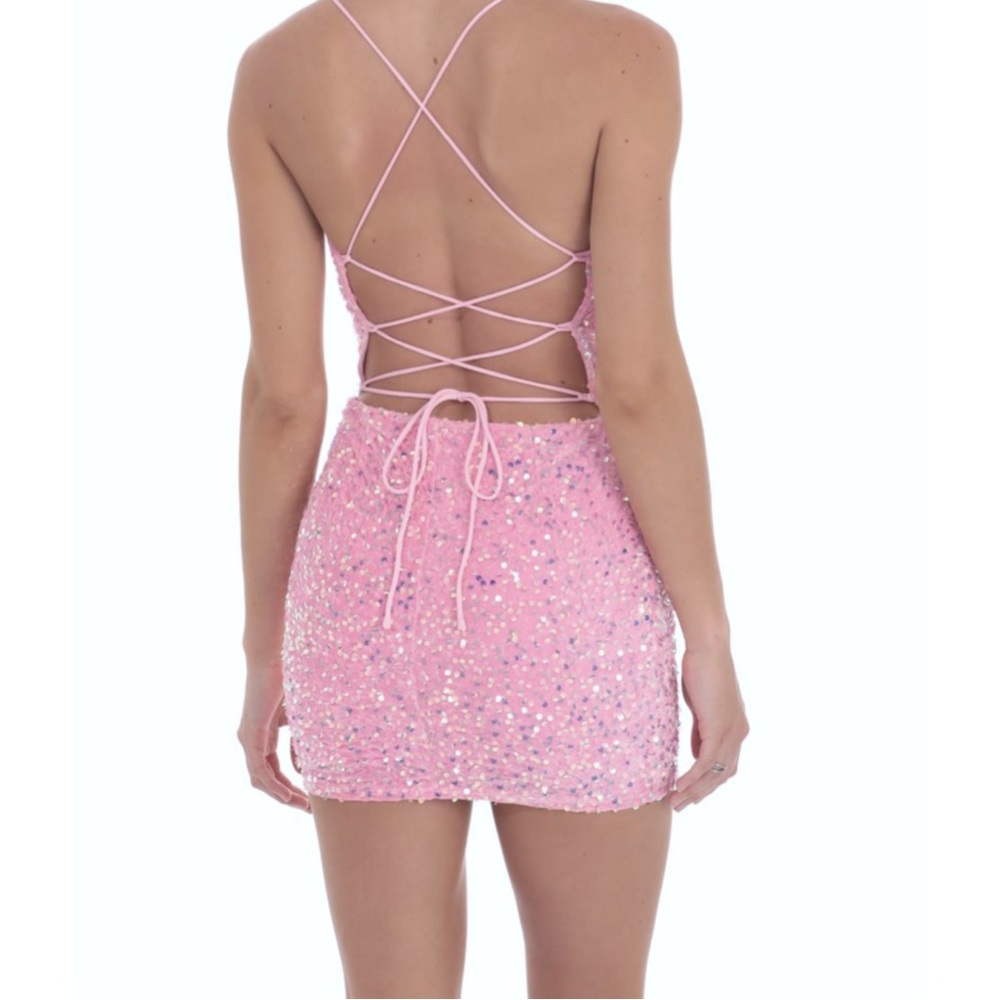 Lucy In The Sky Pink Y2K Barbiecore Mini Dress